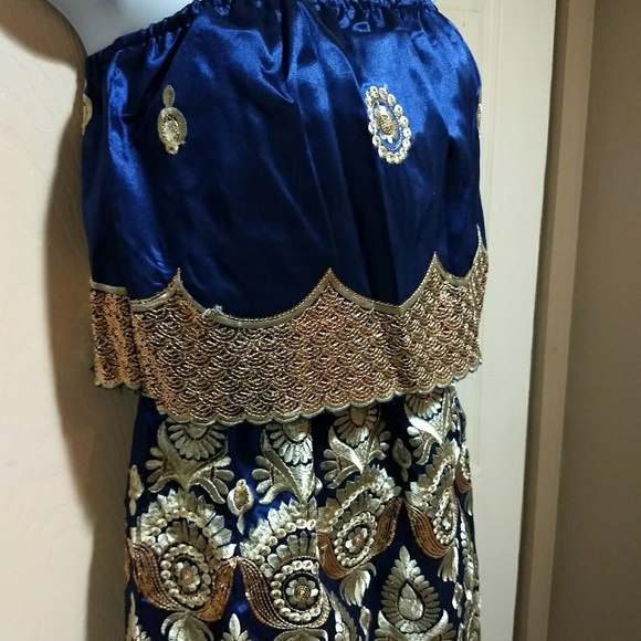 💣Stunning Cobalt Blue Strapless Mini-dress - Picture 7 of 8